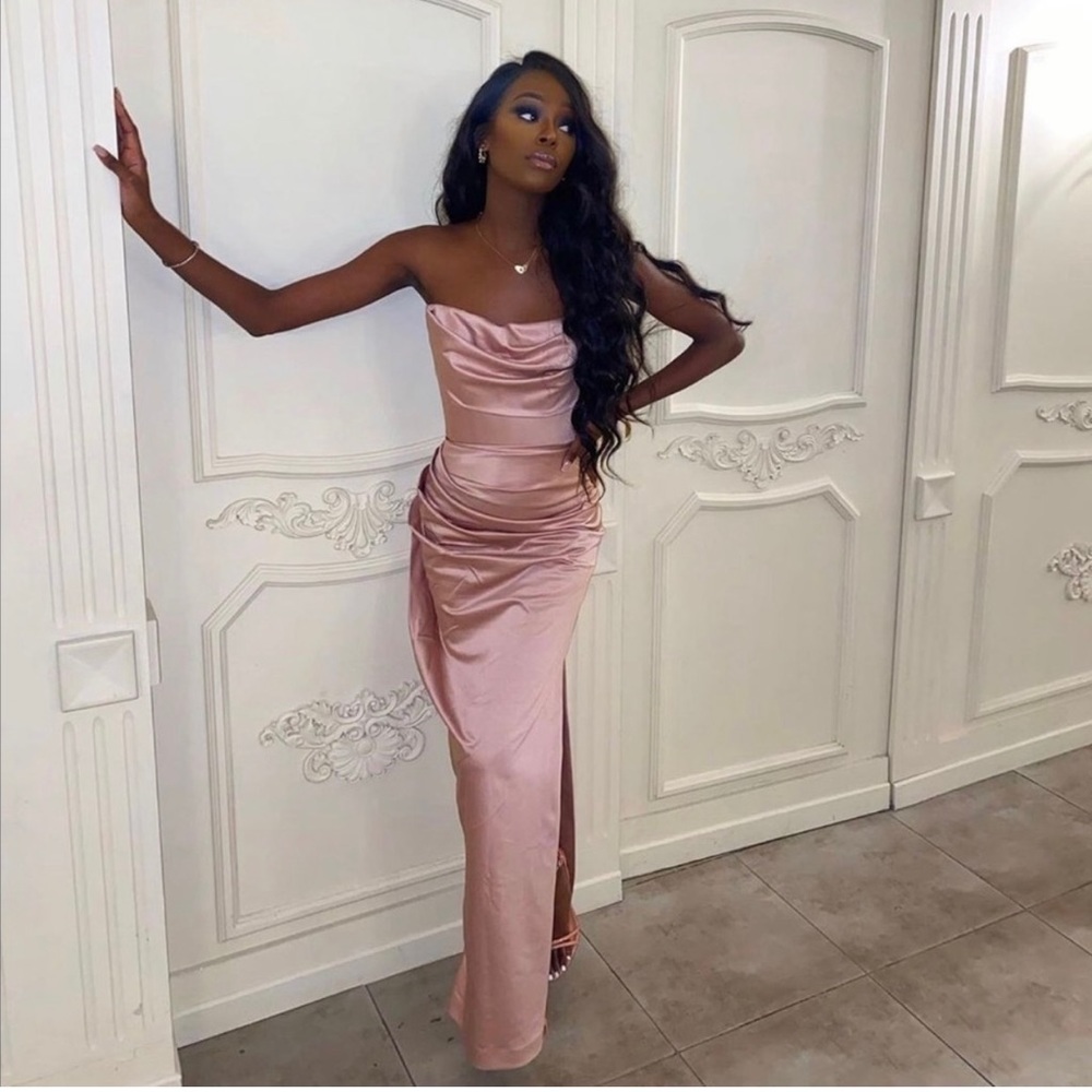 SOLD 💔 House of CB Adrienne Dress in Blush Size S